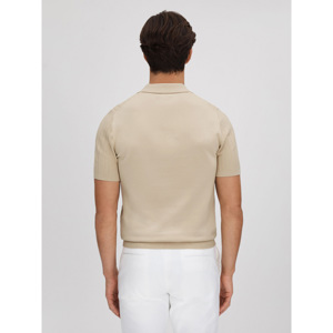 REISS MICKEY Textured Modal Blend Open Collar Shirt